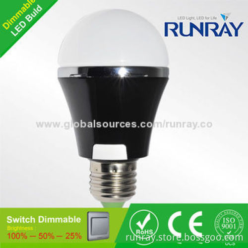 High Bright 5W A19 LED Bulb,SMD5730,80-110lm/W,72-hour Aging Time,High-brightness/Easy Installation